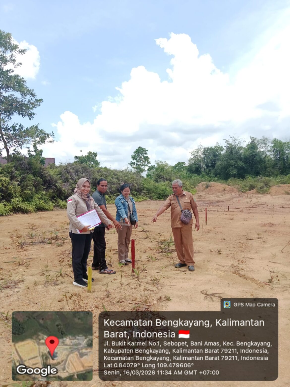 Kantor Pertanahan Bengkayang Gelar Pemeriksaan Lapang di Desa Bani Amas