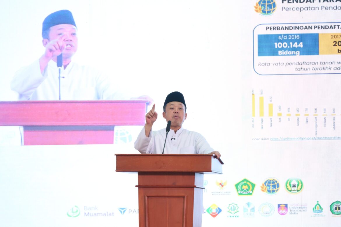 Meningkat 206%, Menteri Nusron Apresiasi Peran Nazir dalam Percepatan Sertipikasi Tanah Wakaf