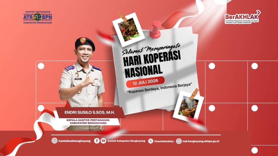 Kantah Bengkayang Peringati Hari Koperasi Nasional ke-79