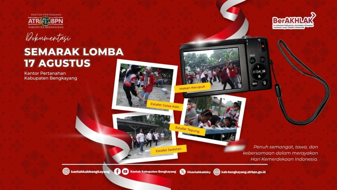 Meriahkan HUT ke-81 RI, Kantor Pertanahan Kabupaten Bengkayang Gelar Berbagai Perlombaan