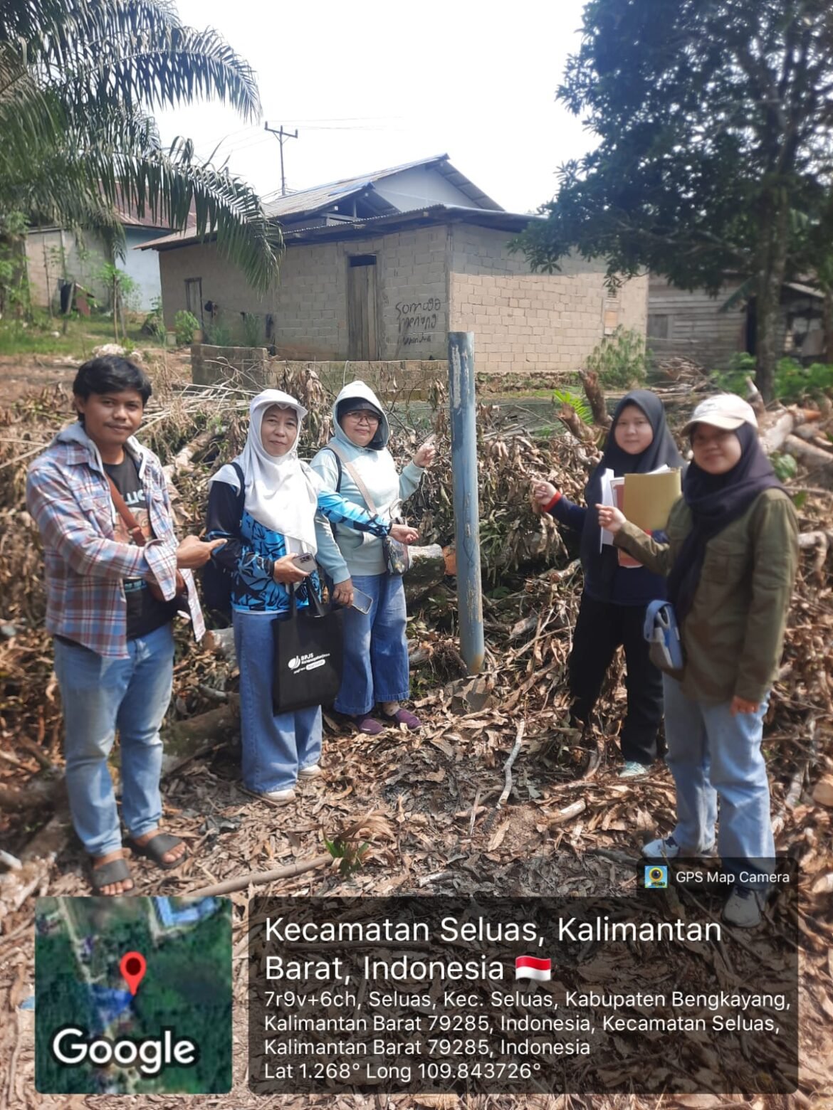 Kantor Pertanahan Kabupaten Bengkayang Laksanakan Pemeriksaan Lapang Sertipikasi Aset Dinas Ketahanan Pangan dan Pertanian di Kecamatan Seluas