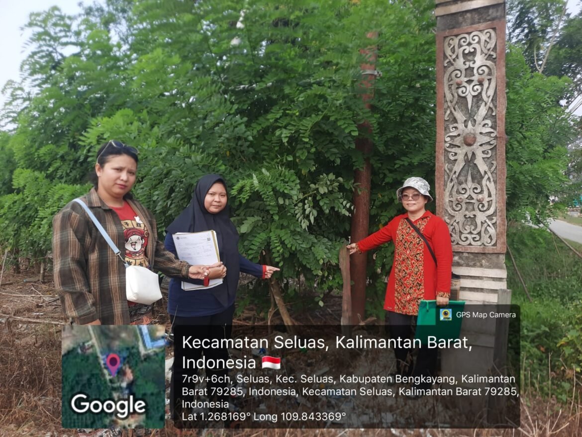 Kantor Pertanahan Kabupaten Bengkayang Laksanakan Pemeriksaan Lapang Hak Milik di Kecamatan Seluas