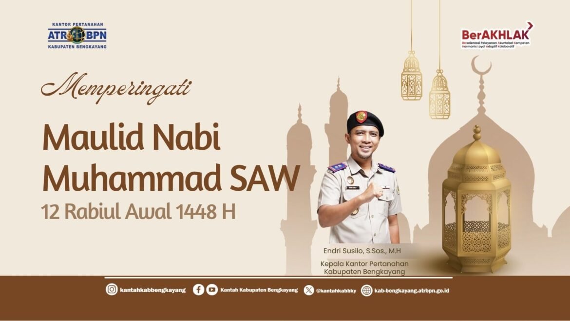 Kantor Pertanahan Kabupaten Bengkayang Peringati Maulid Nabi Muhammad SAW 1448 H