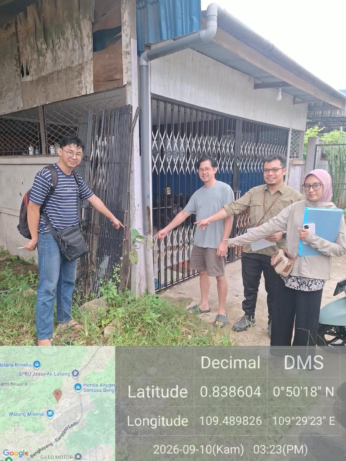 Kantah Bengkayang Laksanakan Pemeriksaan Lapang Hak Milik di Kelurahan Sebalo